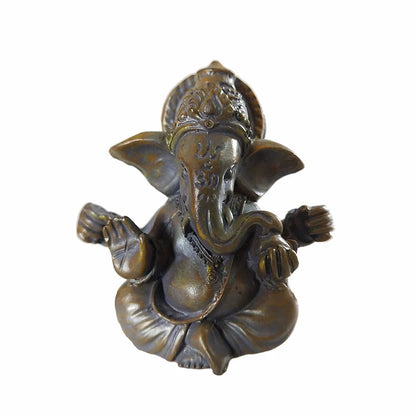Stein Ganesha Statue – Hindu Elefantengott Figur für Heim- &amp; Gartendekoration 🌿