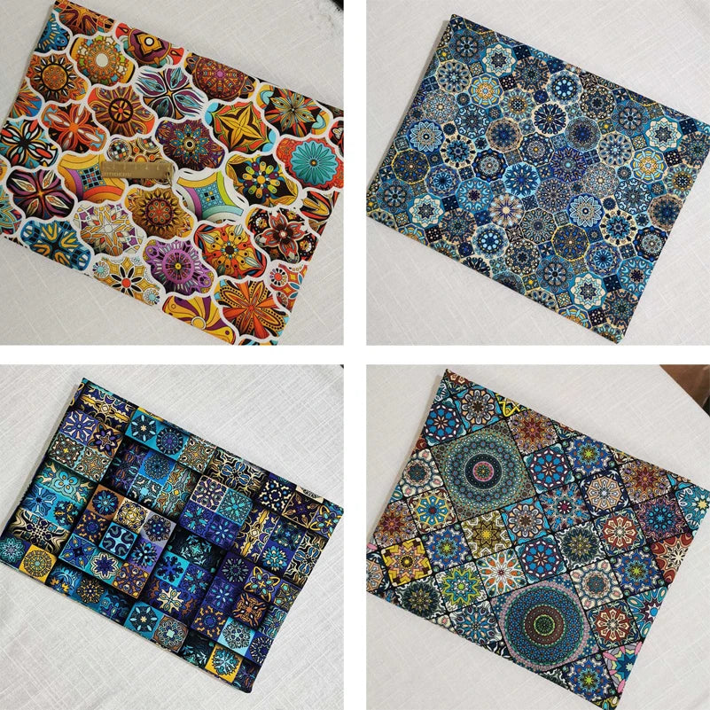 Mandala Bohemian Cotton Fabric – Premium Printed Textile