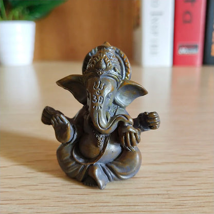 Stein Ganesha Statue – Hindu Elefantengott Figur für Heim- &amp; Gartendekoration 🌿