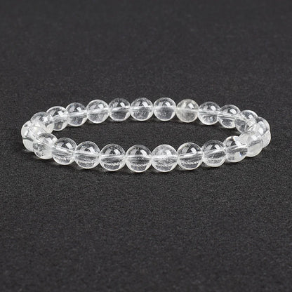 💎 Natürlicher Stein Perlen Armband – Apatit, Lapislazuli, Tigerauge &amp; Mehr (Unisex, 6–8mm Perlen)