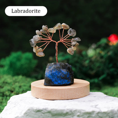 🌳✨ Natürlicher Edelstein Kristall Glücksbaum – Feng Shui Wohlstandsdeko 💎🏡💖