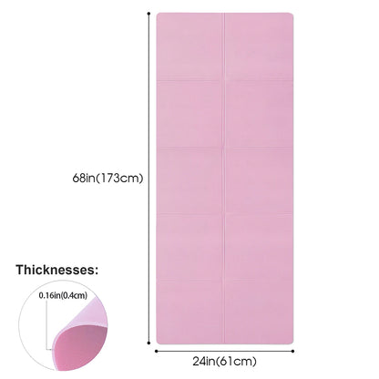 EVA Anti-Slip Yoga Mat – Lightweight &amp; Waterproof (173×61cm)