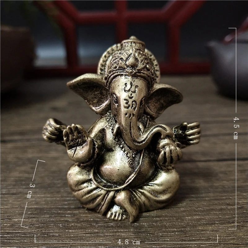 Stein Ganesha Statue – Hindu Elefantengott Figur für Heim- &amp; Gartendekoration 🌿