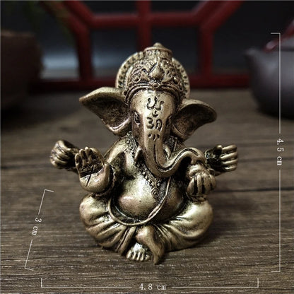 Stein Ganesha Statue – Hindu Elefantengott Figur für Heim- &amp; Gartendekoration 🌿