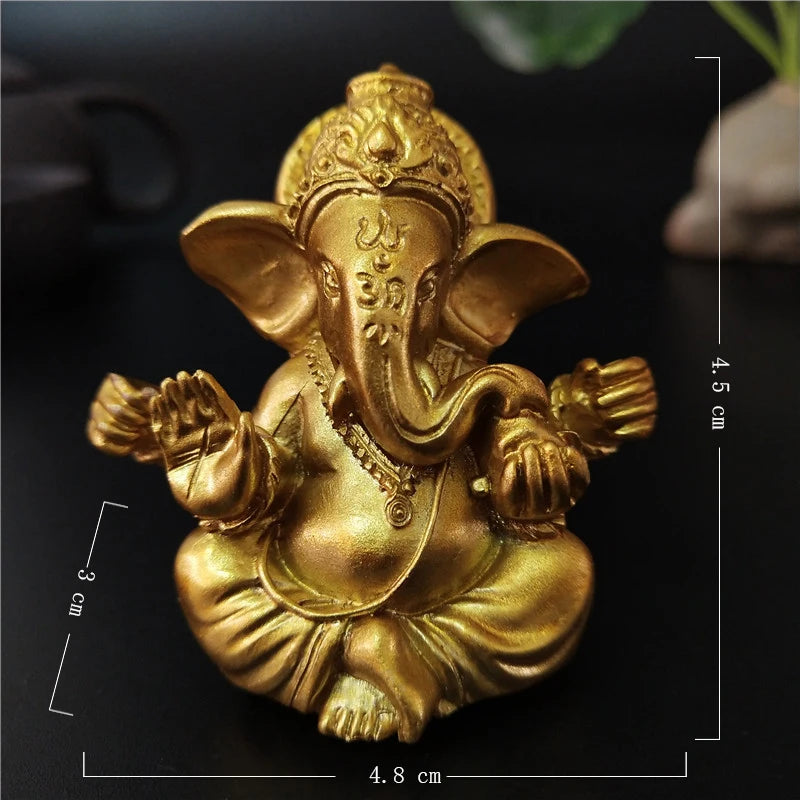 Stein Ganesha Statue – Hindu Elefantengott Figur für Heim- &amp; Gartendekoration 🌿