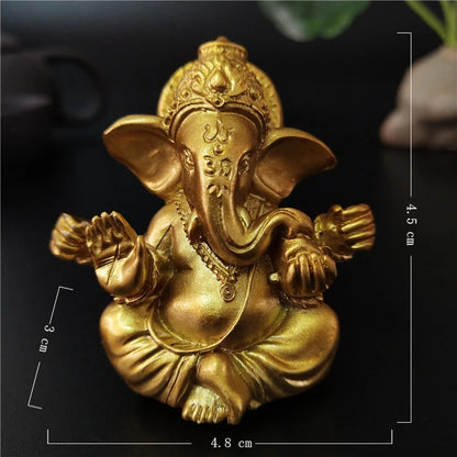Stein Ganesha Statue – Hindu Elefantengott Figur für Heim- &amp; Gartendekoration 🌿