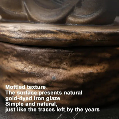 Keramik Räuchergefäß – Formloser Buddha Mönch für Meditation &amp; Zen Dekoration