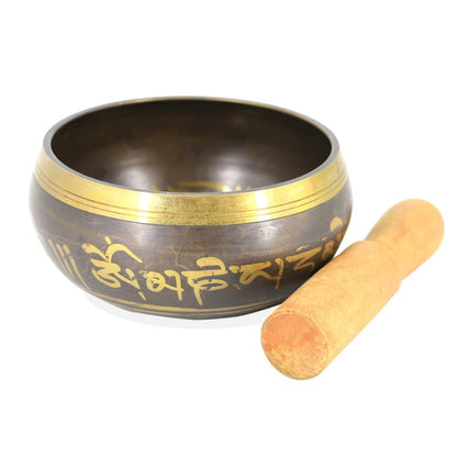 Tibetan Singing Bowl – Brass Meditation &amp; Yoga Sound Bowl
