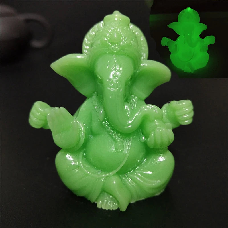 Stein Ganesha Statue – Hindu Elefantengott Figur für Heim- &amp; Gartendekoration 🌿