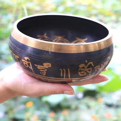 Tibetan Singing Bowl – Brass Meditation &amp; Yoga Sound Bowl