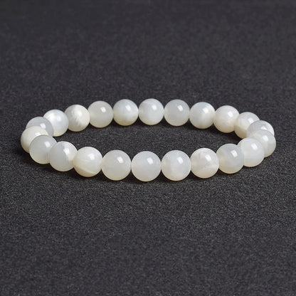 💎 Natürlicher Stein Perlen Armband – Apatit, Lapislazuli, Tigerauge &amp; Mehr (Unisex, 6–8mm Perlen)
