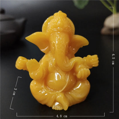 Stein Ganesha Statue – Hindu Elefantengott Figur für Heim- &amp; Gartendekoration 🌿
