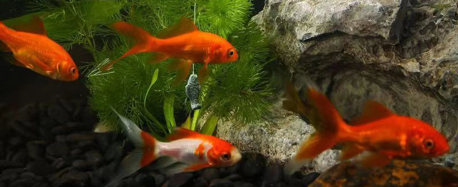 🌿 Mini Fischer Statue – Asiatische Zen Sandstein Aquarium- &amp; Gartendekoration
