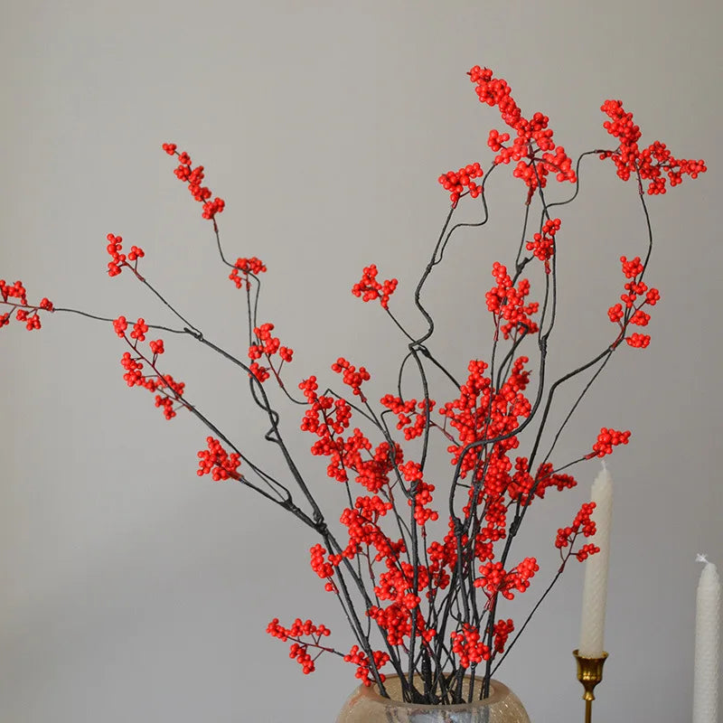 🌿 Chinesische Blumenarrangement-Zweig – Natürliche Eleganz für Zen-Dekoration
