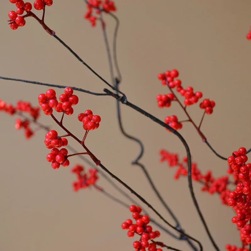 🌿 Chinesische Blumenarrangement-Zweig – Natürliche Eleganz für Zen-Dekoration
