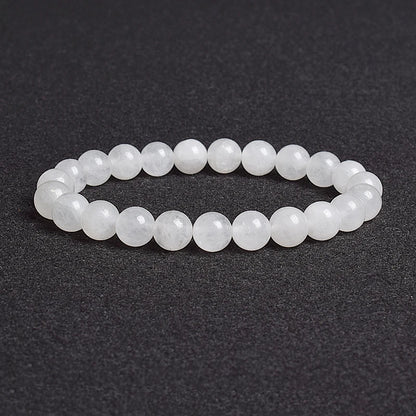 💎 Natürlicher Stein Perlen Armband – Apatit, Lapislazuli, Tigerauge &amp; Mehr (Unisex, 6–8mm Perlen)