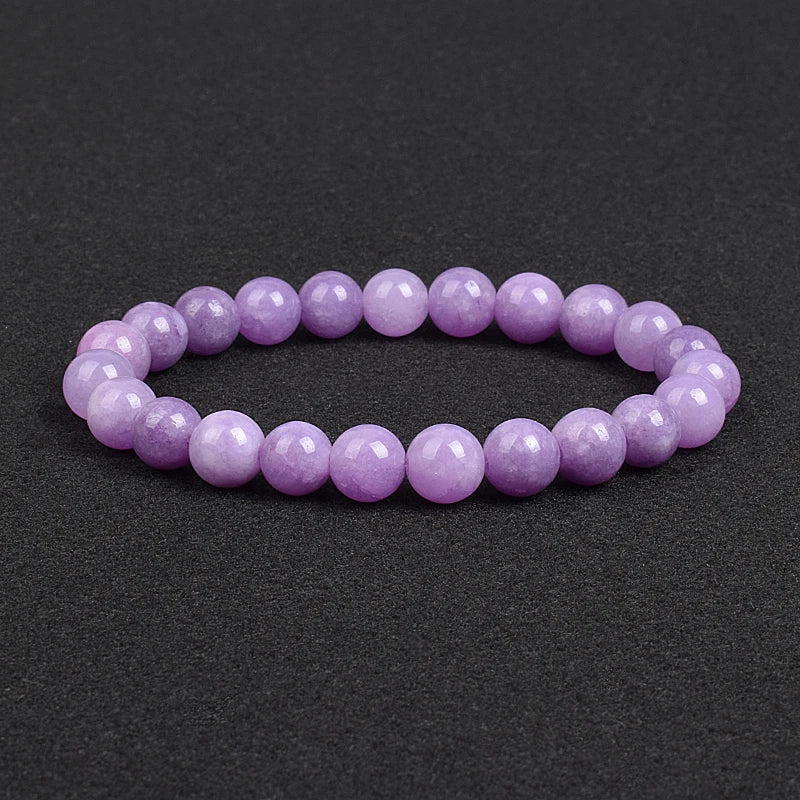 💎 Natürlicher Stein Perlen Armband – Apatit, Lapislazuli, Tigerauge &amp; Mehr (Unisex, 6–8mm Perlen)