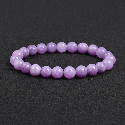 💎 Natürlicher Stein Perlen Armband – Apatit, Lapislazuli, Tigerauge &amp; Mehr (Unisex, 6–8mm Perlen)