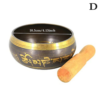 Tibetan Singing Bowl – Brass Meditation &amp; Yoga Sound Bowl