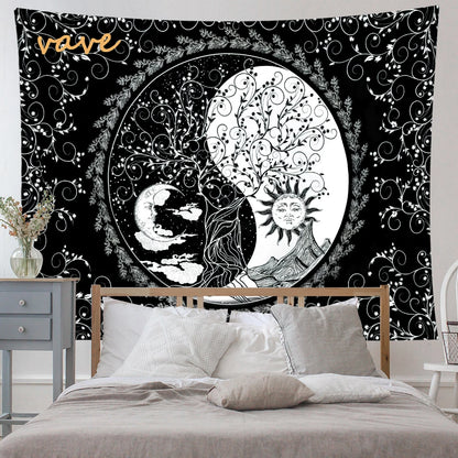 🌳 Tree of Life Psychedelic Tapestry – Trippy Mandala Wall Hanging for Boho &amp; Witchy Room Decor