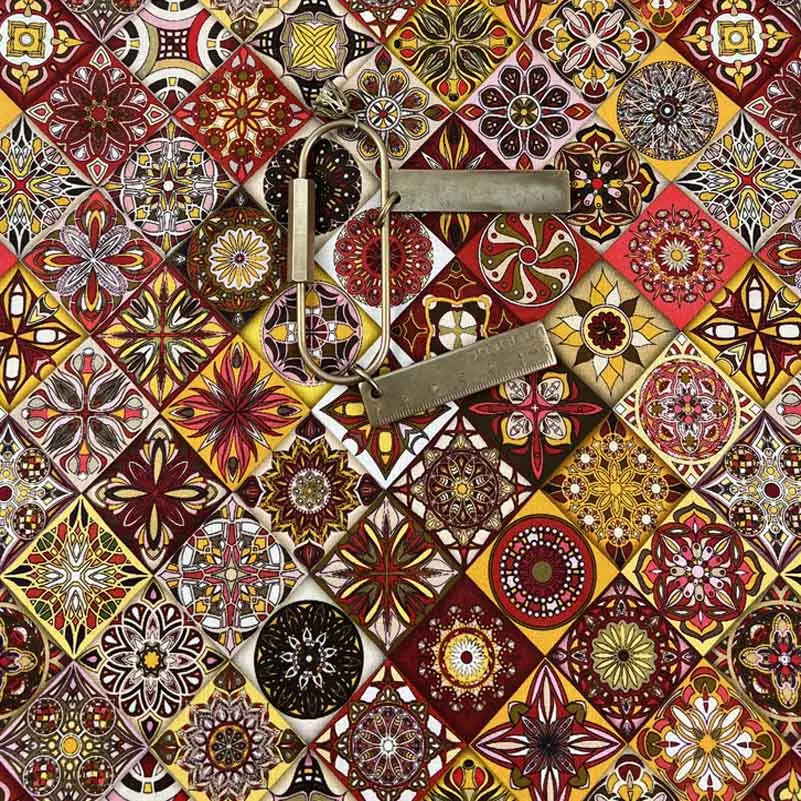 Mandala Bohemian Cotton Fabric – Premium Printed Textile
