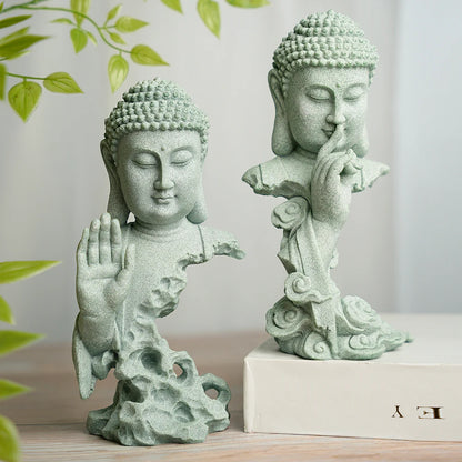 🧘‍♀️ Buddha-Statue für Heim, Zen-Garten &amp; Aquarium – Ruhe und Harmonie 🌿