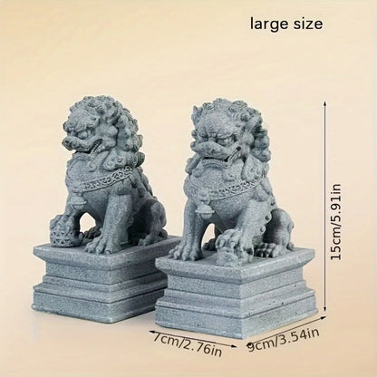FU Foo Dogs Guardian Lion Statues – Chinese Feng Shui Protection Prosperity