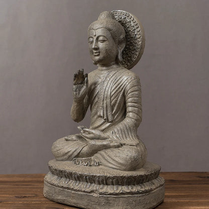 RAKKS Zen Buddha Statue – Resin Dekor für Zuhause &amp; Teeraum 🧘‍♂️