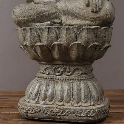 RAKKS Zen Buddha Statue – Resin Dekor für Zuhause &amp; Teeraum 🧘‍♂️