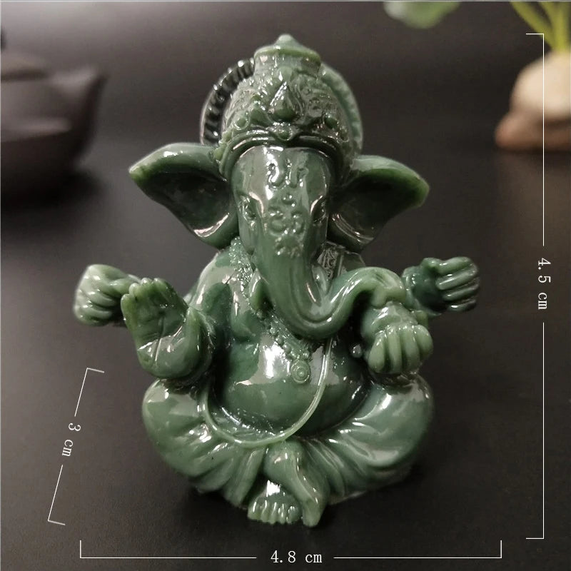 Stein Ganesha Statue – Hindu Elefantengott Figur für Heim- &amp; Gartendekoration 🌿