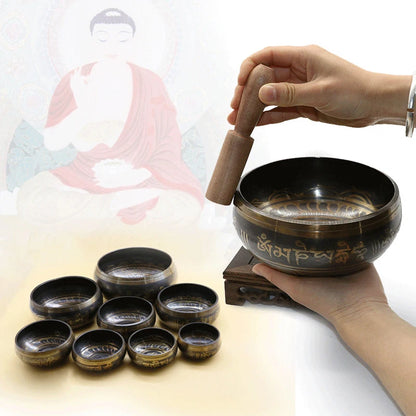 Tibetan Singing Bowl – Brass Meditation &amp; Yoga Sound Bowl