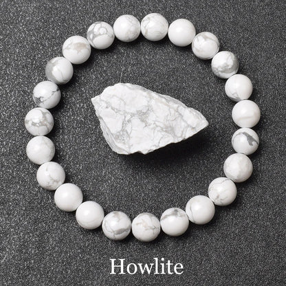 🖤 Schwarzes Onyx-Perlenarmband – Natürlicher Achatstein für Balance &amp; Stil (6 mm / 8 mm, Unisex)