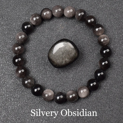 🖤 Schwarzes Onyx-Perlenarmband – Natürlicher Achatstein für Balance &amp; Stil (6 mm / 8 mm, Unisex)