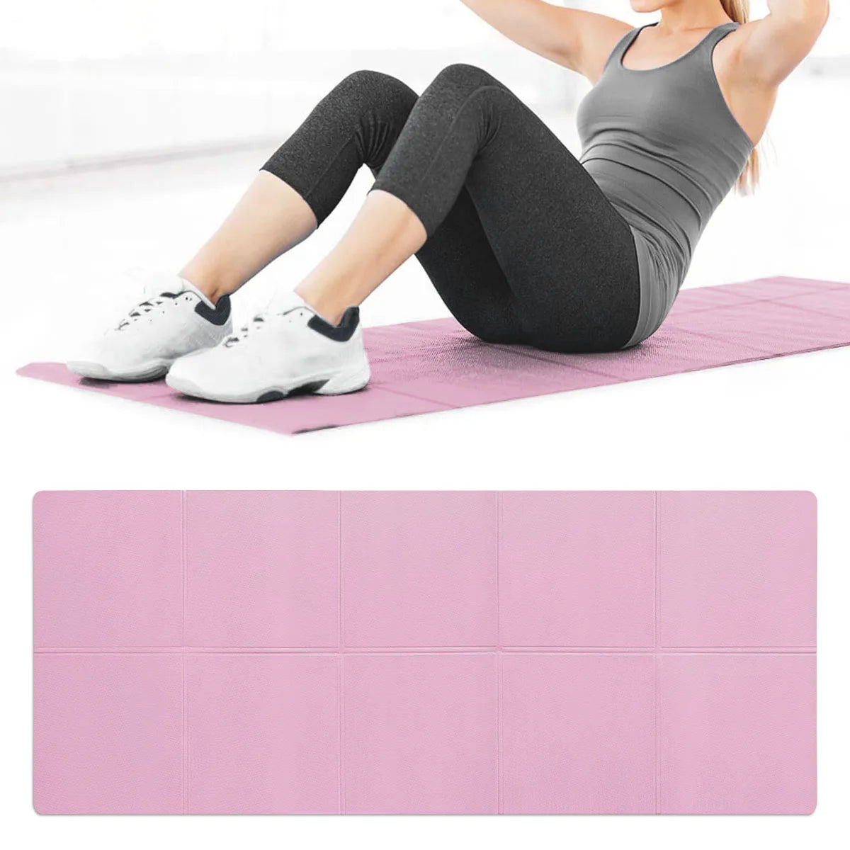 EVA Anti-Slip Yoga Mat – Lightweight &amp; Waterproof (173×61cm)