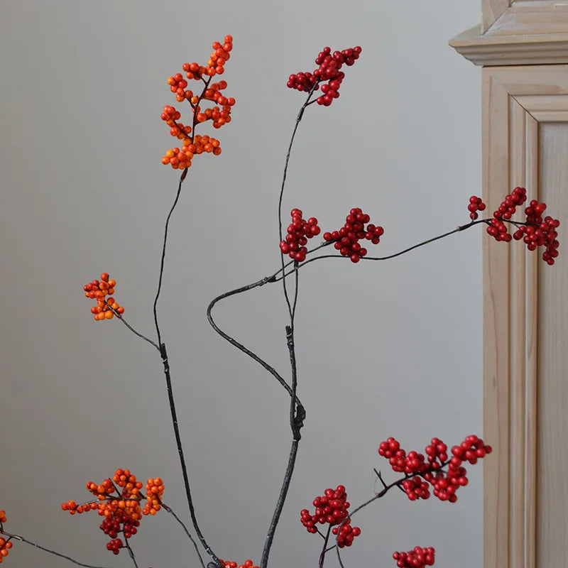 🌿 Chinesische Blumenarrangement-Zweig – Natürliche Eleganz für Zen-Dekoration