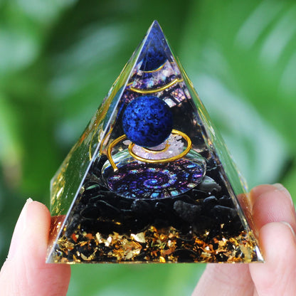 🔮 Amethyst Orgone-Pyramide – Chakra-Energie-Generator für Schutz &amp; Meditation (5cm)