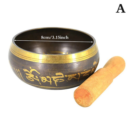 Tibetan Singing Bowl – Brass Meditation &amp; Yoga Sound Bowl
