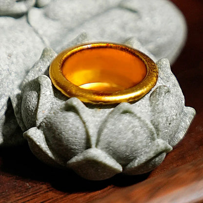Zen Buddha Incense &amp; Tealight Holder – Stone Meditation Decor