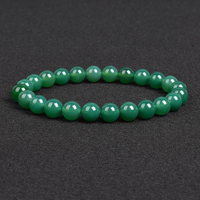 💎 Natürlicher Stein Perlen Armband – Apatit, Lapislazuli, Tigerauge &amp; Mehr (Unisex, 6–8mm Perlen)