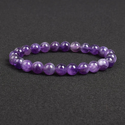 💎 Natürlicher Stein Perlen Armband – Apatit, Lapislazuli, Tigerauge &amp; Mehr (Unisex, 6–8mm Perlen)