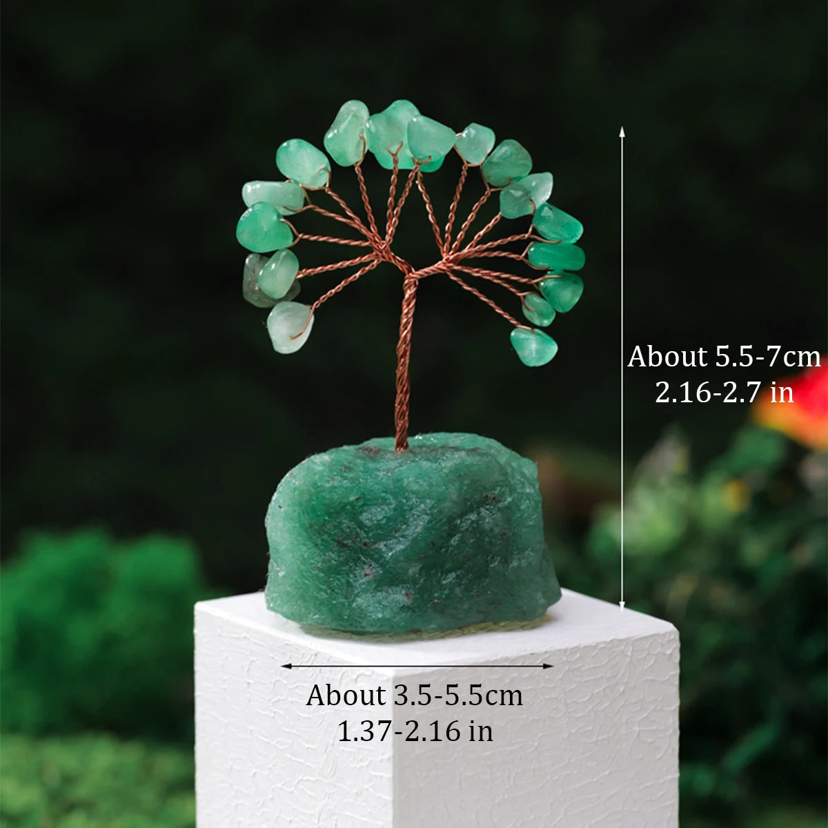 🌳✨ Natürlicher Edelstein Kristall Glücksbaum – Feng Shui Wohlstandsdeko 💎🏡💖