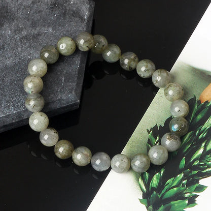 🌙 Labradorit &amp; Mondstein Perlenarmband – Reiki Glücksbringer-Schmuck für Frauen &amp; Paare
