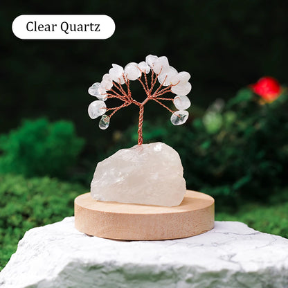 🌳✨ Natürlicher Edelstein Kristall Glücksbaum – Feng Shui Wohlstandsdeko 💎🏡💖