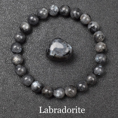 🖤 Schwarzes Onyx-Perlenarmband – Natürlicher Achatstein für Balance &amp; Stil (6 mm / 8 mm, Unisex)