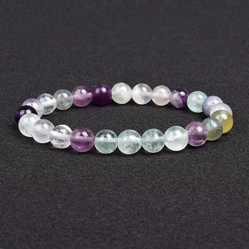 💎 Natürlicher Stein Perlen Armband – Apatit, Lapislazuli, Tigerauge &amp; Mehr (Unisex, 6–8mm Perlen)