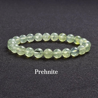 💎 Natürlicher Stein Perlen Armband – Apatit, Lapislazuli, Tigerauge &amp; Mehr (Unisex, 6–8mm Perlen)