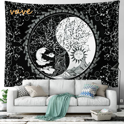 🌳 Tree of Life Psychedelic Tapestry – Trippy Mandala Wall Hanging for Boho &amp; Witchy Room Decor