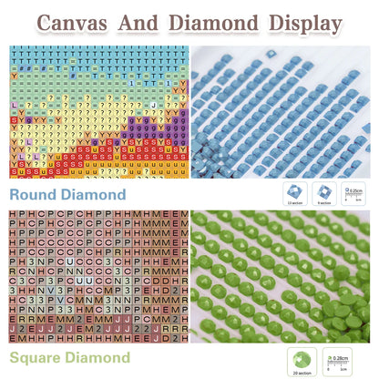 🎨 GATYZTORY Diamantmalerei – Full Drill Mosaik-Stickerei