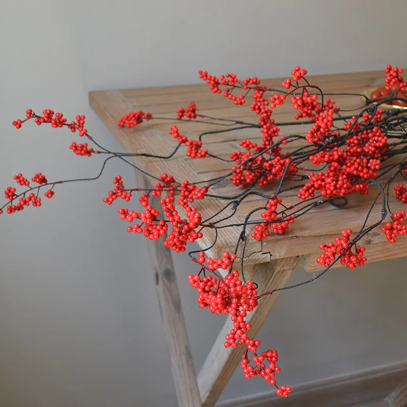 🌿 Chinesische Blumenarrangement-Zweig – Natürliche Eleganz für Zen-Dekoration