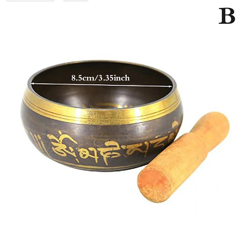 Tibetan Singing Bowl – Brass Meditation &amp; Yoga Sound Bowl